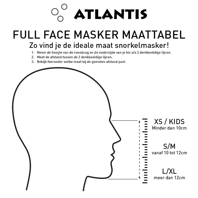 Atlantis Shark - Snorkelmasker - Kinderen - Zwart