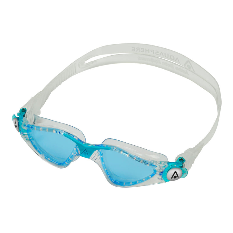 Kayenne Junior - Zwembril - Kinderen - Blue Lens - Transparant/Aqua