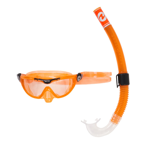 Mix Combo - Snorkelset - Kinderen - Oranje/Zwart