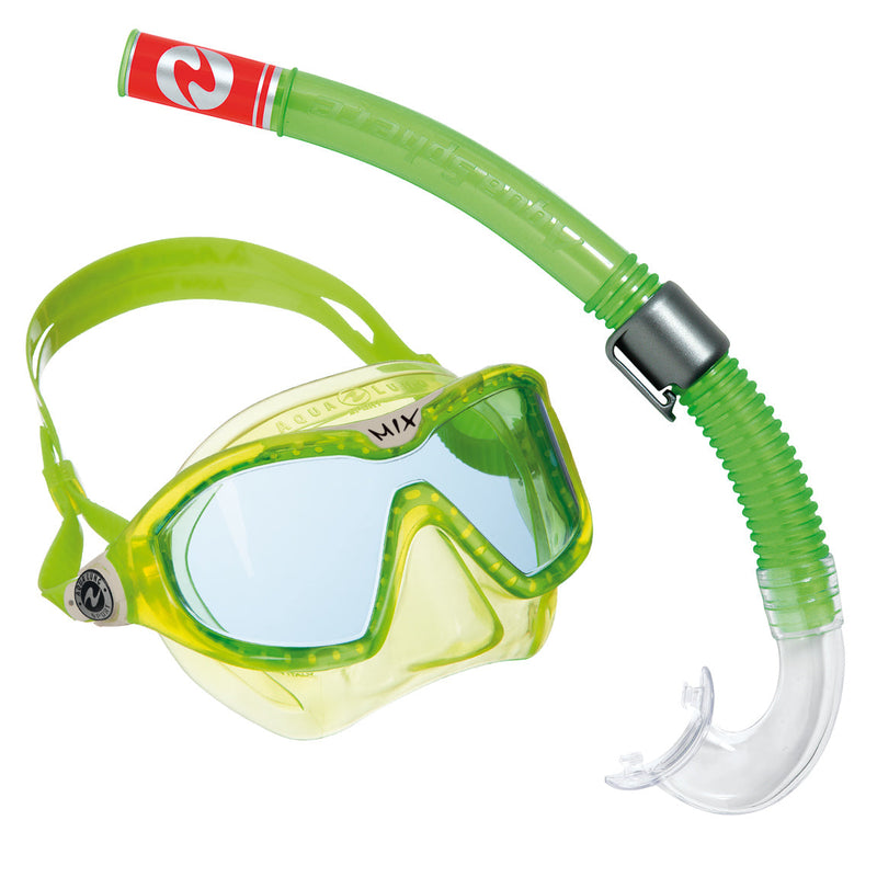 Mix Combo - Snorkelset - Kinderen - Groen/Wit