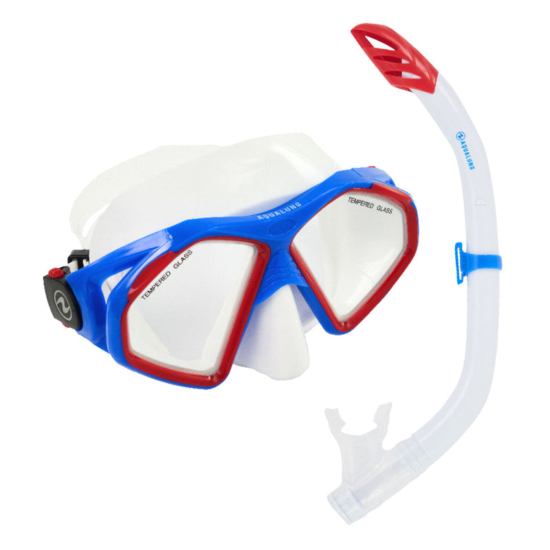 Hawkeye Combo - Snorkelset - Volwassenen - Rood/Blauw