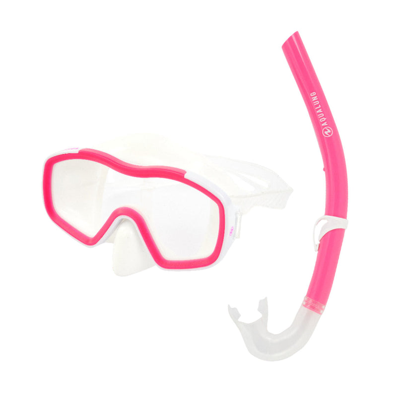 Raccoon Combo - Snorkelset - Kinderen - Roze/Wit