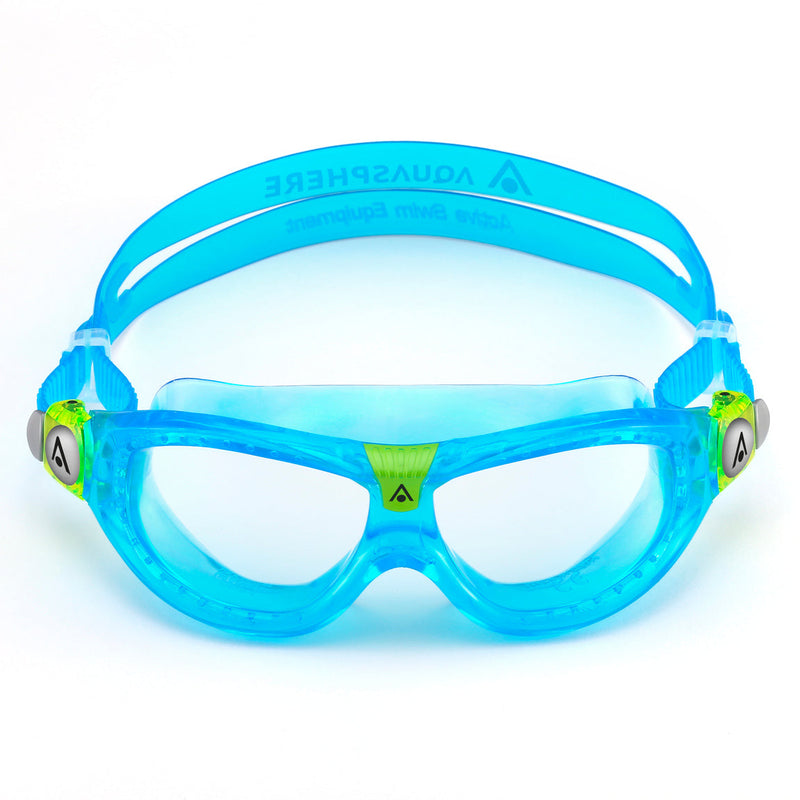 Seal Kid 2 – Schwimmbrille – Kinder – klare Gläser – Türkis/Limette