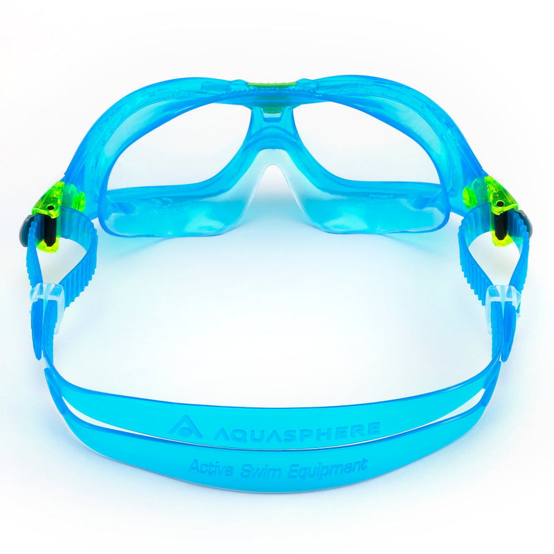 Seal Kid 2 – Schwimmbrille – Kinder – klare Gläser – Türkis/Limette