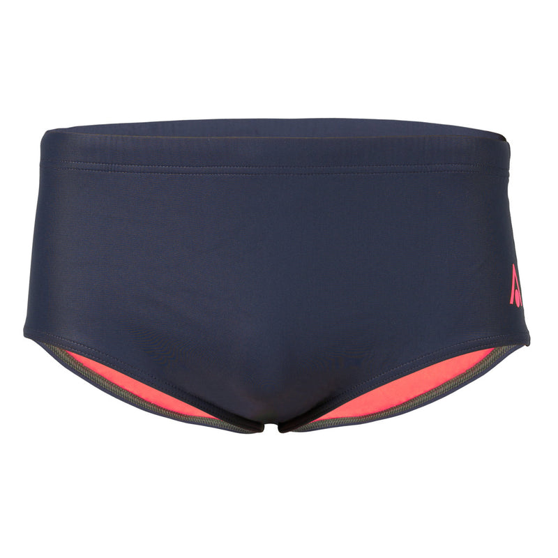 Essential Brief – Badehose – Herren – Grau/Rot