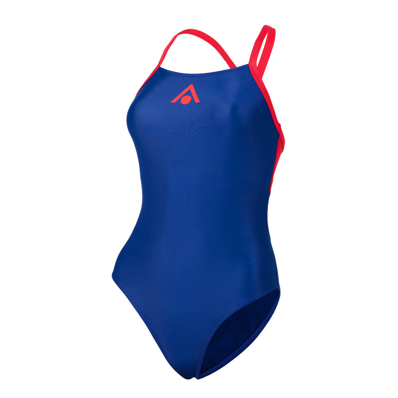 Essential Fly Back - Badpak - Dames - Blauw/Rood