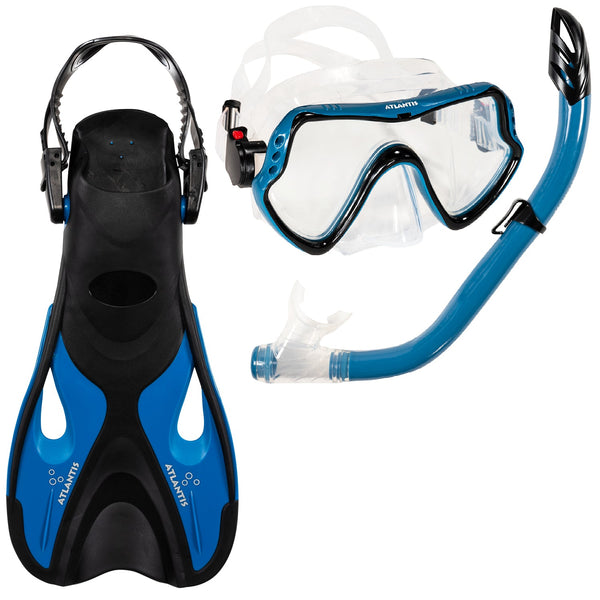 Samana Pro Set - Snorkelset - Volwassenen - Zwart/Petrol Blauw