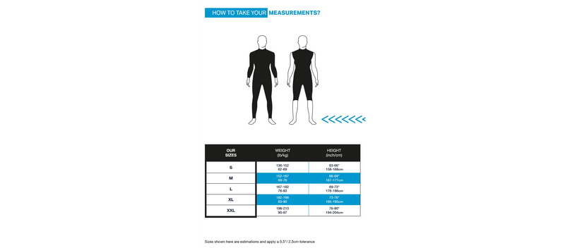 Aquaskin Fullsuit V3 - Wetsuit - Heren - Zwart