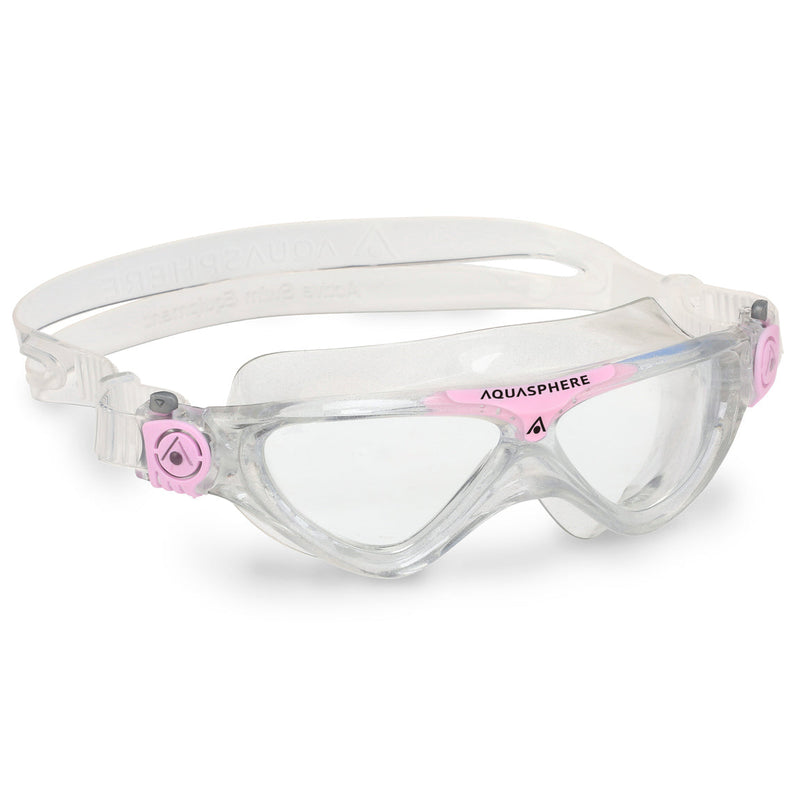 Vista Junior - Schwimmbrille - Kinder - Klare Linse - Transparent/Rosa