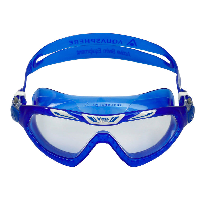 Vista XP – Schwimmbrille – Erwachsene – klare Gläser – Blau/Weiß