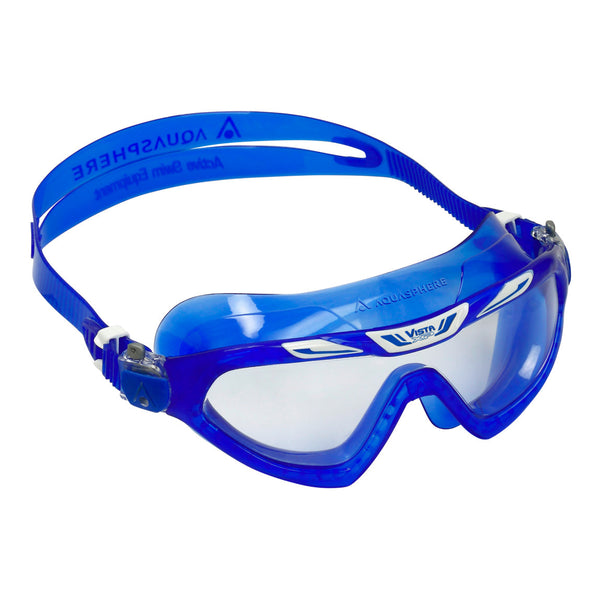 Vista XP – Schwimmbrille – Erwachsene – klare Gläser – Blau/Weiß