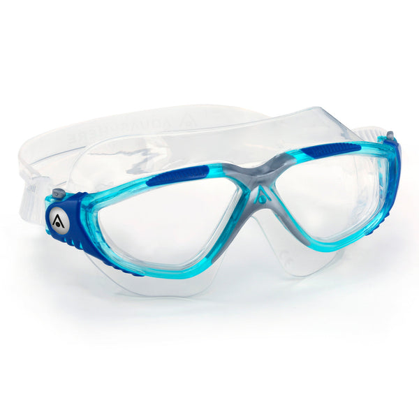 Vista - Zwembril - Volwassenen - Clear Lens - Aqua/Blauw