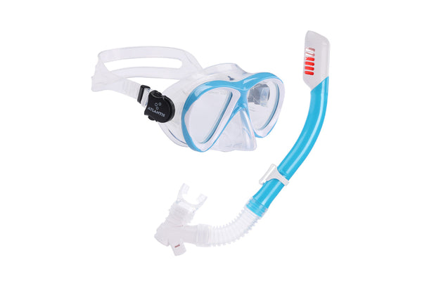 Waikiki Combo - Snorkelset - Kinderen - Blauw/Wit