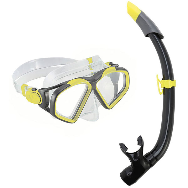 Hawkeye Combo - Snorkelset - Volwassenen  - Geel/Zwart