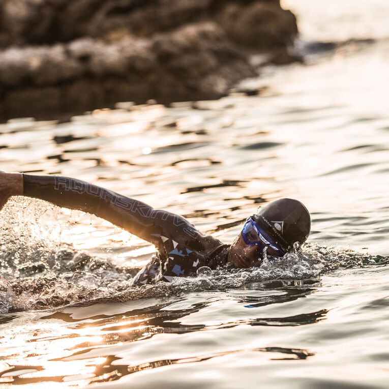 Vista XP – Schwimmbrille – Erwachsene – klare Gläser – Blau/Weiß